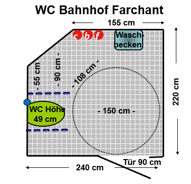 WC Bahnhof Farchant Plan