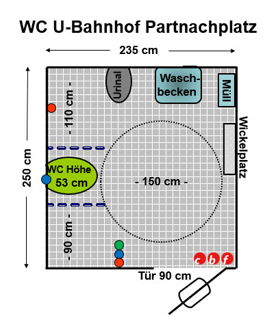 WC U- Bahnhof Partnachplatz Plan