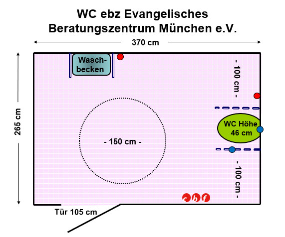 WC ebz Evangelisches Beratungszentrum München e.V. Plan