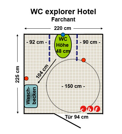 WC Explorer Hotel Garmisch Farchant Plan