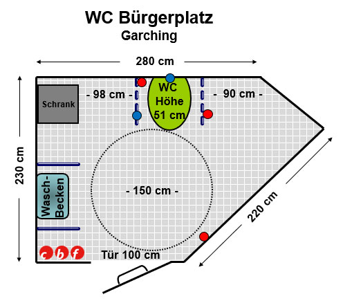 WC Bürgerplatz Garching Plan