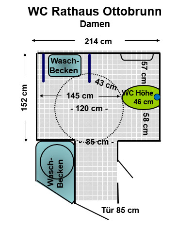 WC Rathaus Ottobrunn Damen Plan