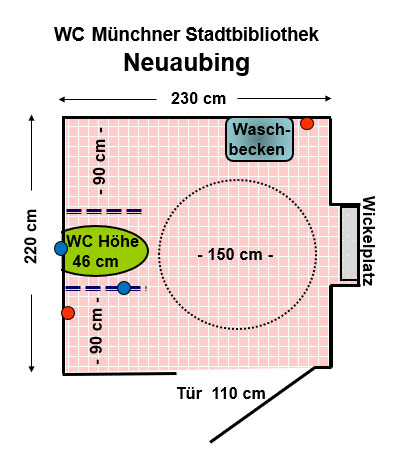 WC Stadtbibliothek Am Westkreuz Plan
