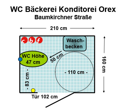 WC Bäckerei Konditorei Orex Plan