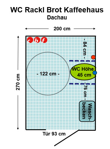 WC Rackls Bäckereicafé Dachau Mitte Plan