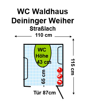 WC Waldhaus Deininger Weiher Straßlach Plan