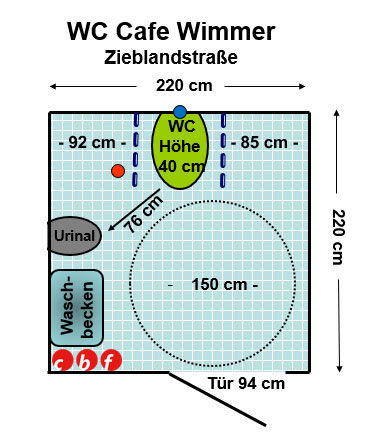 WC Café Wimmer Zieblandstraße Plan